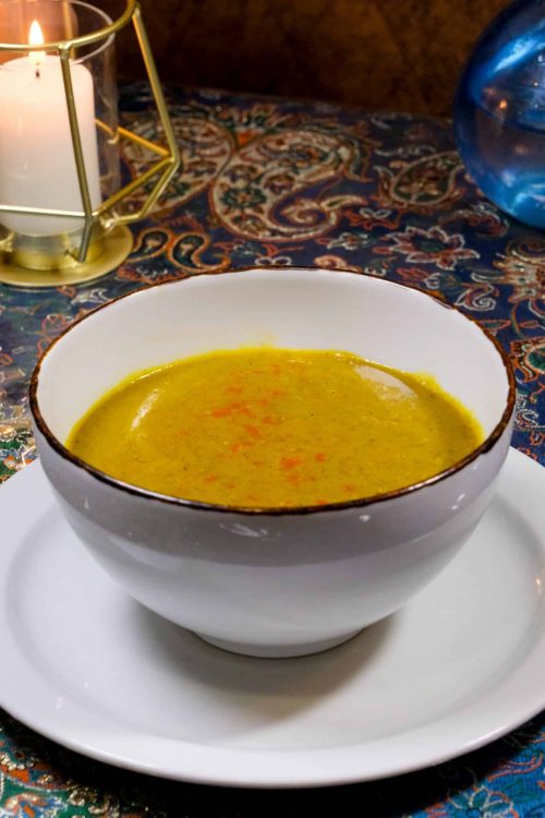 adasi sopa de lentejas persa persian menu madrid PARSI halal — شوربة العدس الفارسية قائمة مدريد — persian lentil soup menú persa madrid